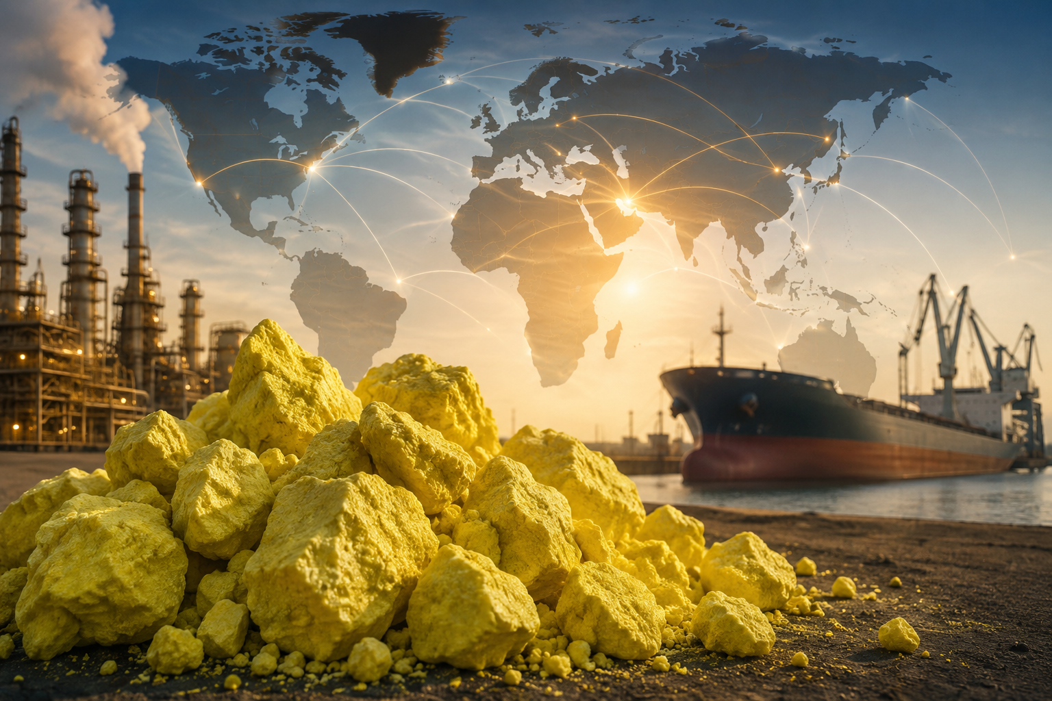 Sulphur Market 2026: Global Prices, Supply, Demand, FOB & CIF Trading Guide