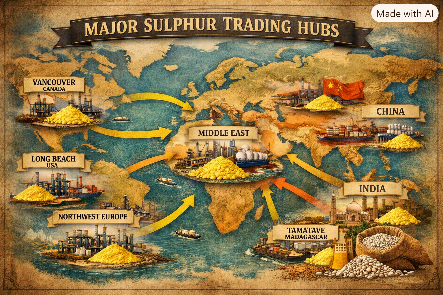 5. Major Sulphur Trading Hubs